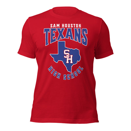 Sam Houston High School Texans Red Premium Unisex T-shirt 213