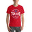 Man wearing Sam Houston High School Texans Red Premium Unisex T-shirt 218