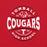 Close-up view of Tomball High School Cougars Red Premium Unisex T-shirt 218