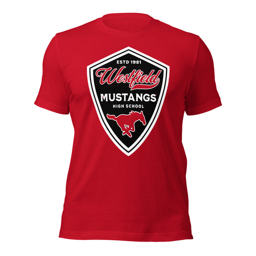 Westfield High School Mustangs Red Premium Unisex T-shirt 225