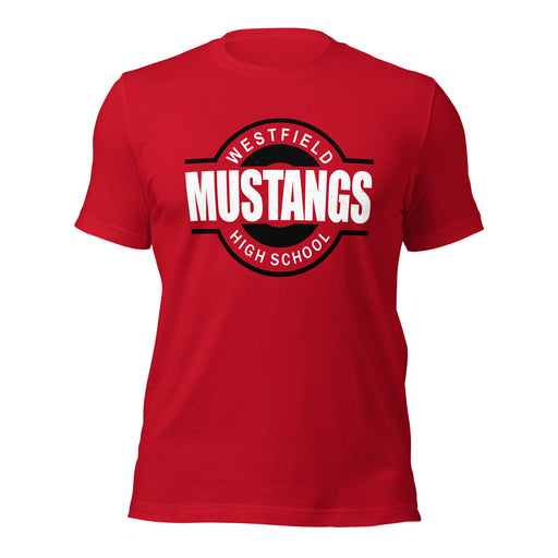 Westfield High School Mustangs Red Premium Unisex T-shirt 011