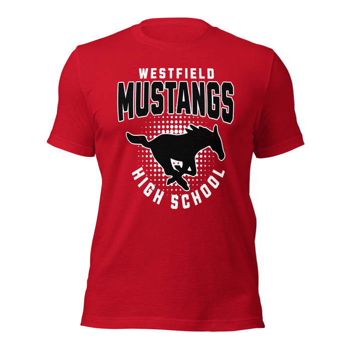 Westfield High School Mustangs Red Premium Unisex T-shirt 204