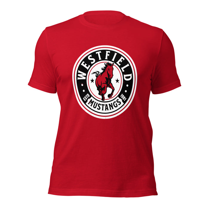 Westfield High School Mustangs Red Premium Unisex T-shirt 220