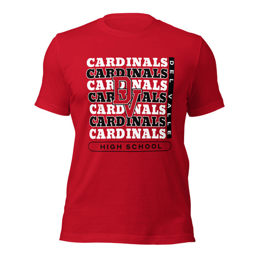 Del Valle High School Cardinals Red Premium Unisex T-shirt 235