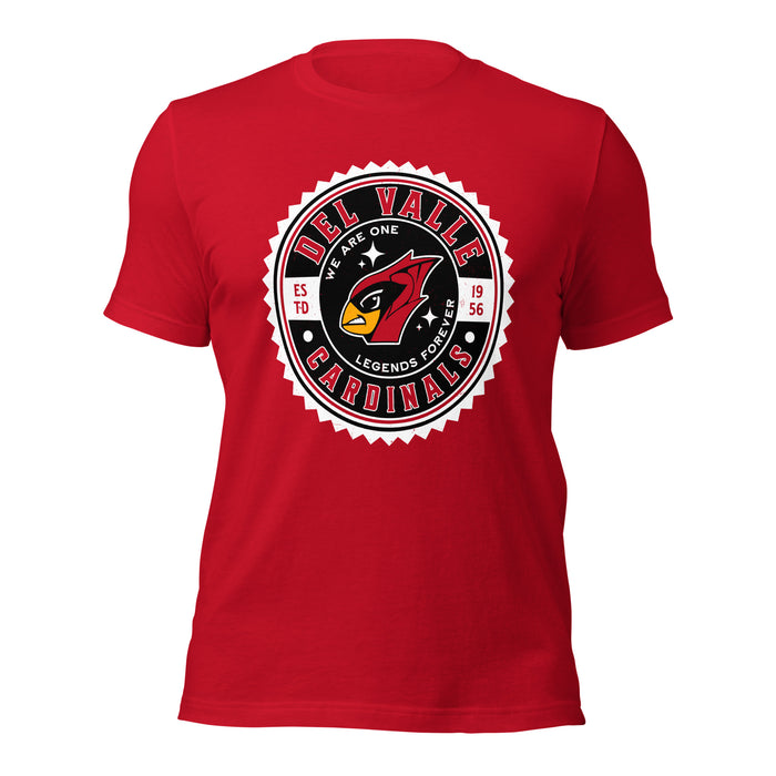 Del Valle High School Cardinals Red Premium Unisex T-shirt 203