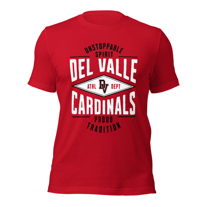 Del Valle High School Cardinals Red Premium Unisex T-shirt 210