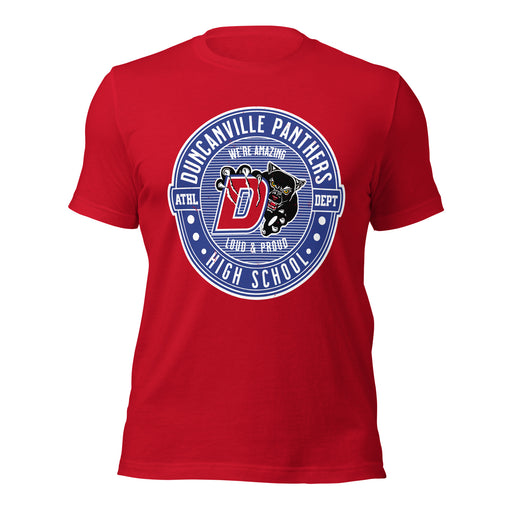 Duncanville High School Panthers Red Premium Unisex T-shirt 224