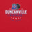 Close-up view of Duncanville High School Panthers Red Premium Unisex T-shirt 217