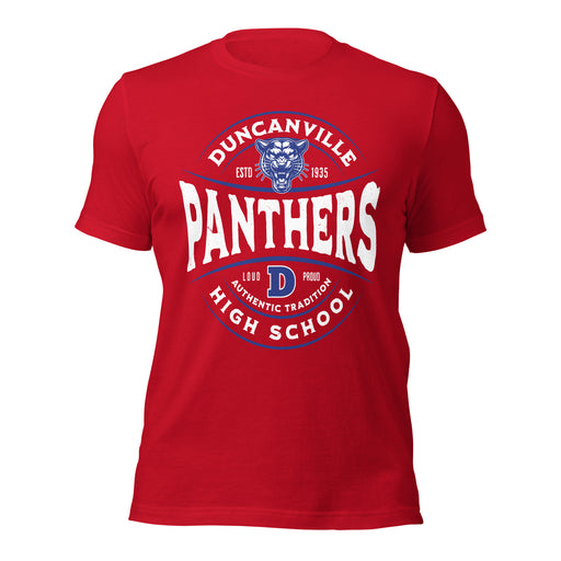 Duncanville High School Panthers Red Premium Unisex T-shirt 218