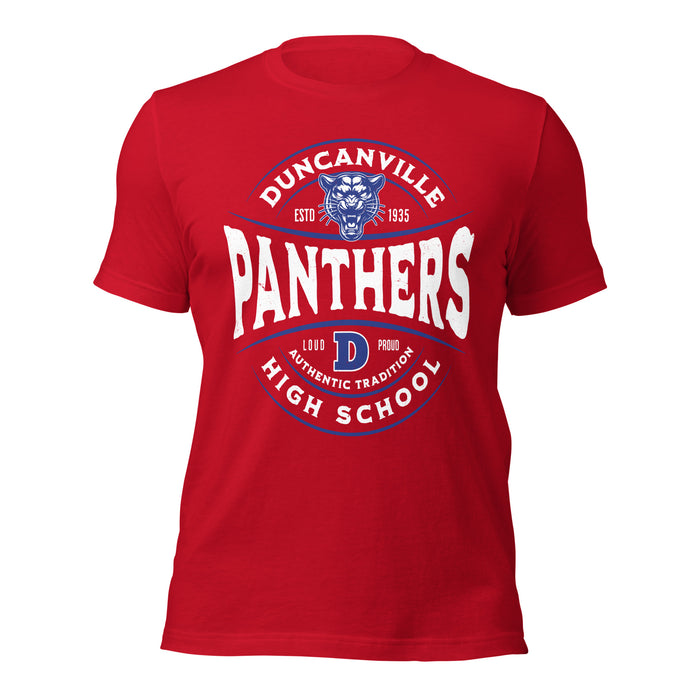 Duncanville High School Panthers Red Premium Unisex T-shirt 218