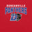 Close-up view of Duncanville High School Panthers Red Premium Unisex T-shirt 234