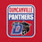 Close-up view of Duncanville High School Panthers Red Premium Unisex T-shirt 001