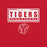 Close-up view of Katy High School Tigers Red Premium Unisex T-shirt 049