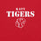 Close-up view of Katy High School Tigers Red Premium Unisex T-shirt 017