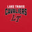 Close-up view of Lake Travis High School Cavaliers Red Premium Unisex T-shirt 234