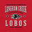 Close-up view of Langham Creek High School Lobos Red Premium Unisex T-shirt 230