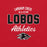 Close-up view of Langham Creek High School Lobos Red Premium Unisex T-shirt 034