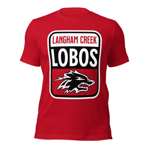 Langham Creek High School Lobos Red Premium Unisex T-shirt 001