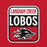 Close-up view of Langham Creek High School Lobos Red Premium Unisex T-shirt 001