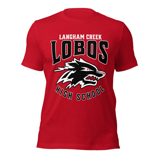 Langham Creek High School Lobos Red Premium Unisex T-shirt 213