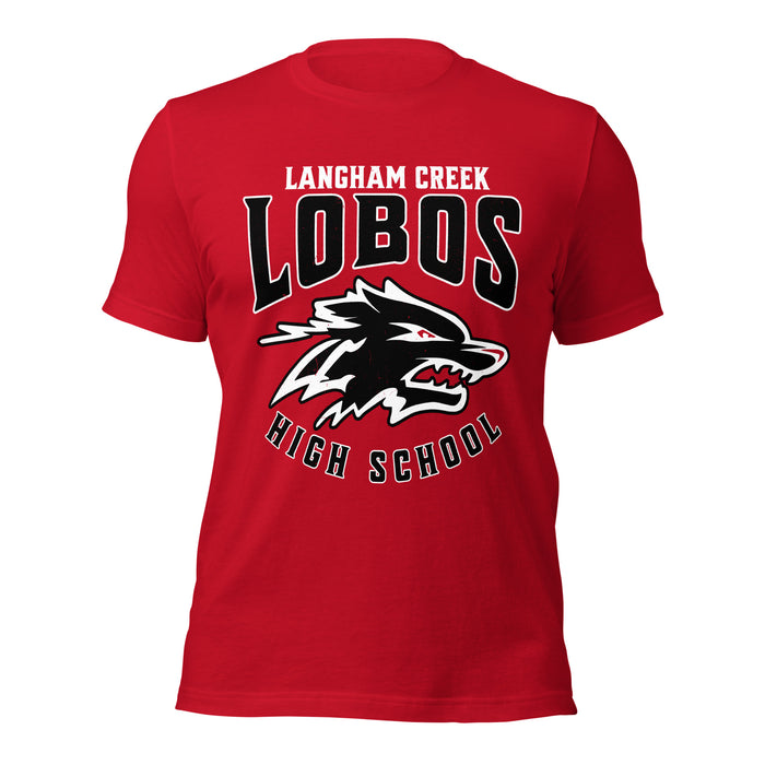 Langham Creek High School Lobos Red Premium Unisex T-shirt 213