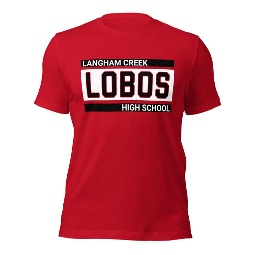 Langham Creek High School Lobos Red Premium Unisex T-shirt 098