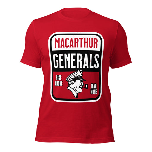 MacArthur High School Generals Red Premium Unisex T-shirt 001