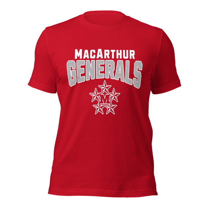 MacArthur High School Generals Red Premium Unisex T-shirt 234