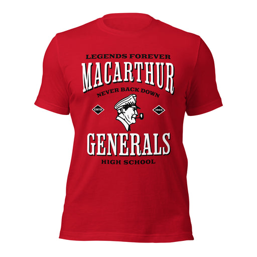MacArthur High School Generals Red Premium Unisex T-shirt 230
