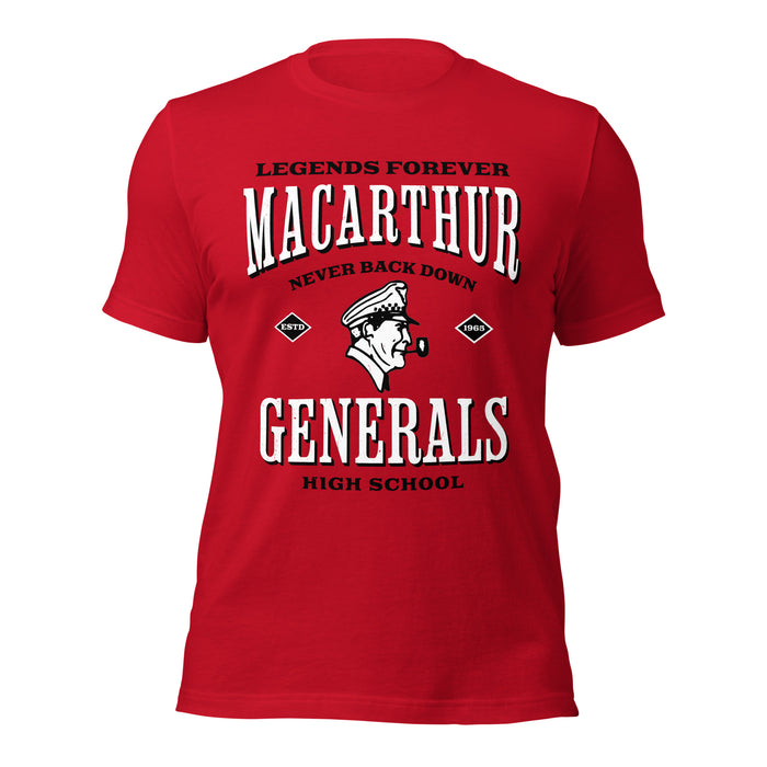 MacArthur High School Generals Red Premium Unisex T-shirt 230