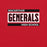 Close-up view of MacArthur High School Generals Red Premium Unisex T-shirt 098
