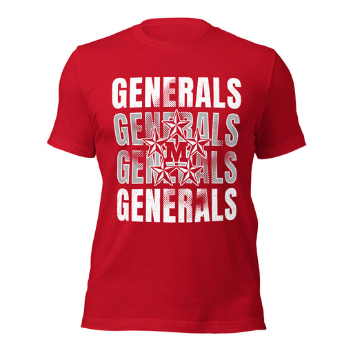MacArthur High School Generals Red Premium Unisex T-shirt 233