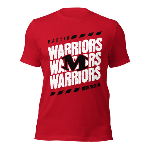 Martin High School Warriors Red Premium Unisex T-shirt 223