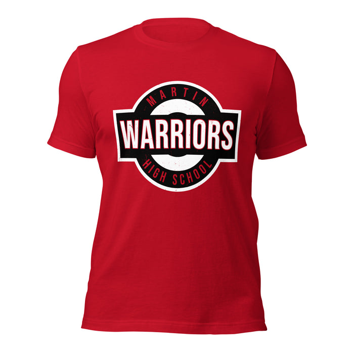 Martin High School Warriors Red Premium Unisex T-shirt 009