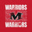Close-up view of Martin High School Warriors Red Premium Unisex T-shirt 233