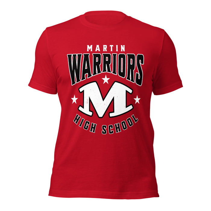 Martin High School Warriors Red Premium Unisex T-shirt 213