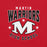 Close-up view of Martin High School Warriors Red Premium Unisex T-shirt 213