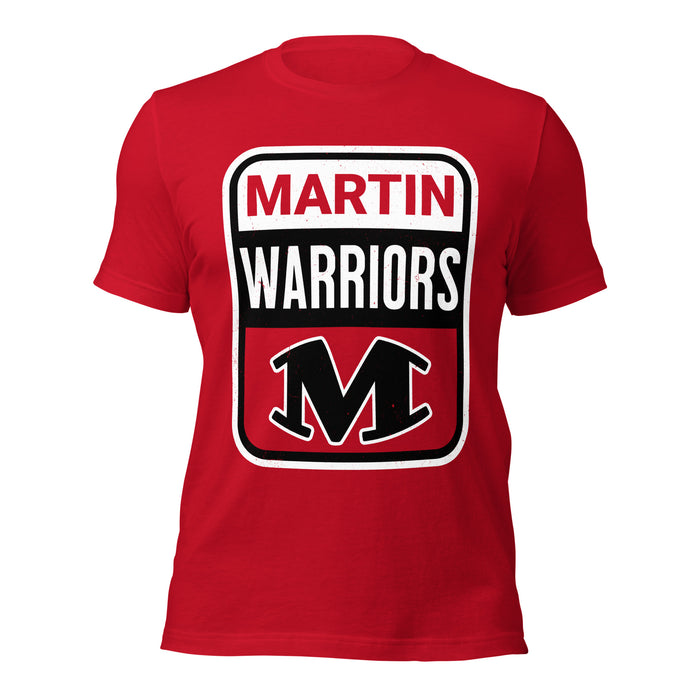 Martin High School Warriors Red Premium Unisex T-shirt 001