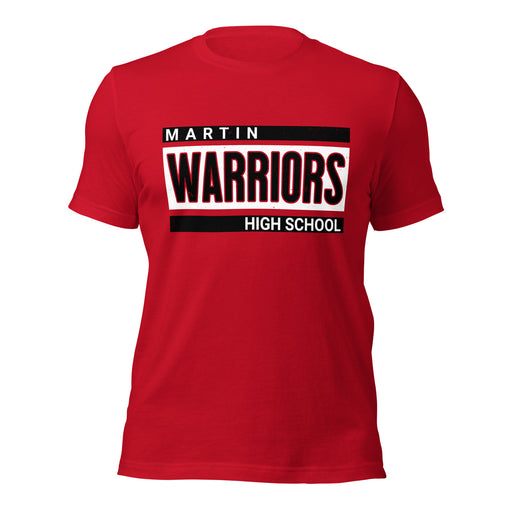 Martin High School Warriors Red Premium Unisex T-shirt 098