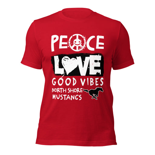 North Shore High School Mustangs Red Premium Unisex T-shirt 240