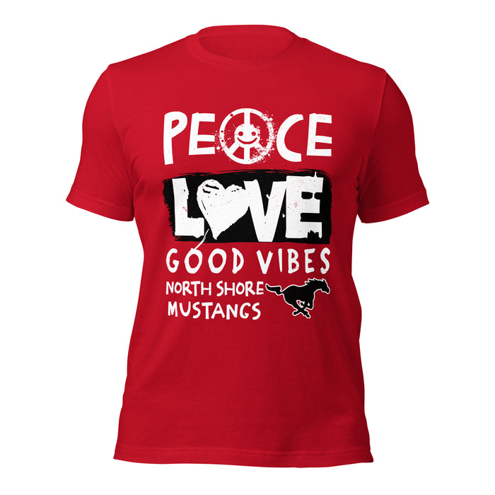 North Shore High School Mustangs Red Premium Unisex T-shirt 240