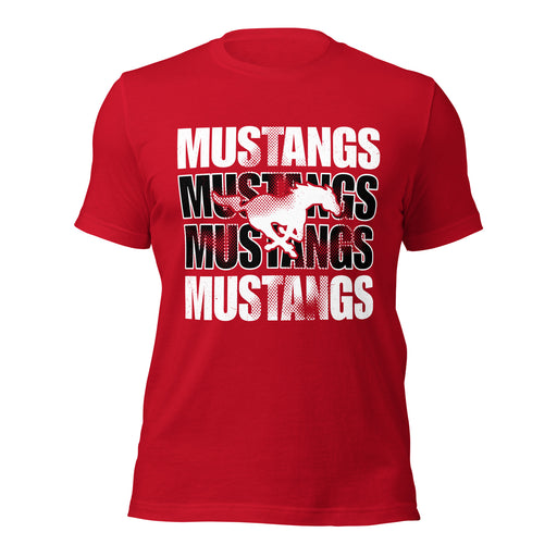 North Shore High School Mustangs Red Premium Unisex T-shirt 233