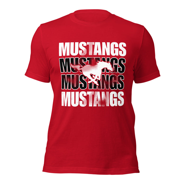 North Shore High School Mustangs Red Premium Unisex T-shirt 233