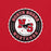 Close-up view of North Shore High School Mustangs Red Premium Unisex T-shirt 216