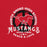 Close-up view of North Shore High School Mustangs Red Premium Unisex T-shirt 206