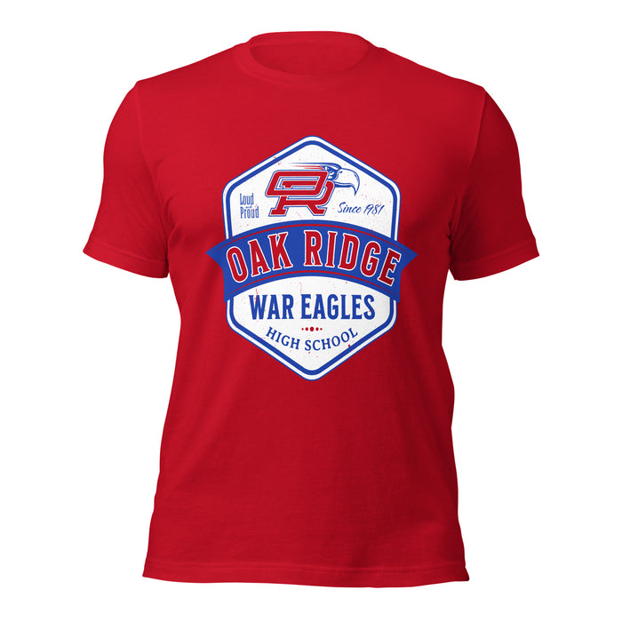 Oak Ridge High School War Eagles Red Premium Unisex T-shirt 209