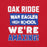 Close-up view of Oak Ridge High School War Eagles Red Premium Unisex T-shirt 231