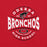 Close-up view of Odessa High School Bronchos Red Premium Unisex T-shirt 218