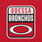 Close-up view of Odessa High School Bronchos Red Premium Unisex T-shirt 001