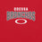 Close-up view of Odessa High School Bronchos Red Premium Unisex T-shirt 234